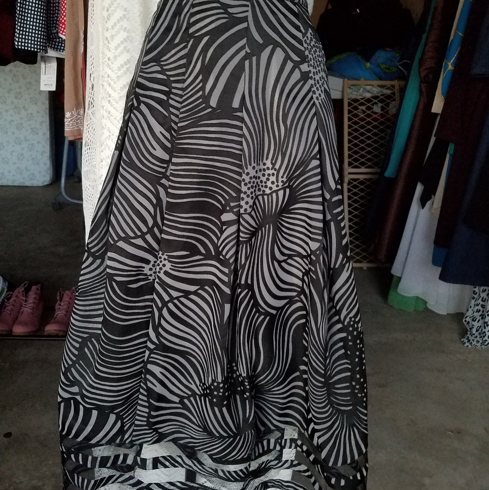 Black and White Skirt